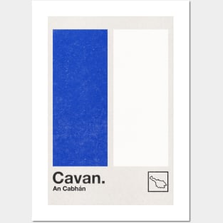 County Cavan / Original Retro Style Minimalist Poster Design Posters and Art